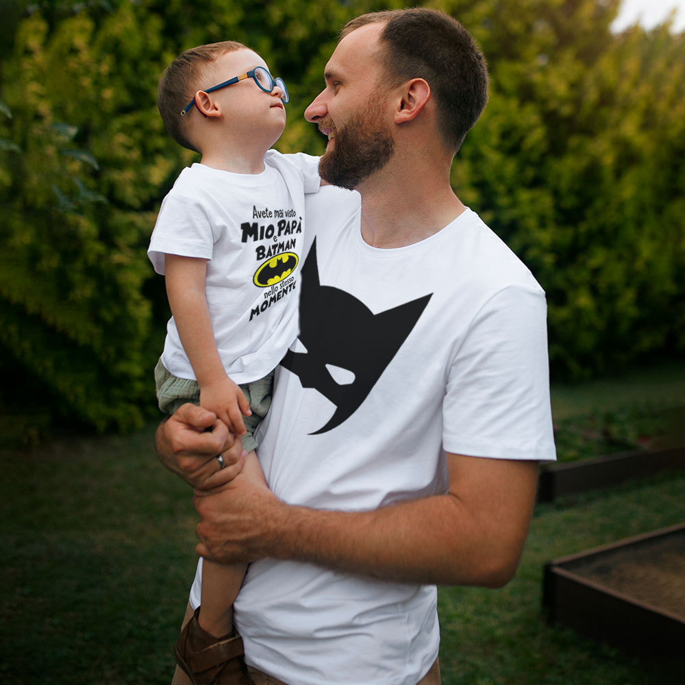 Coordinati di maglie padre figli